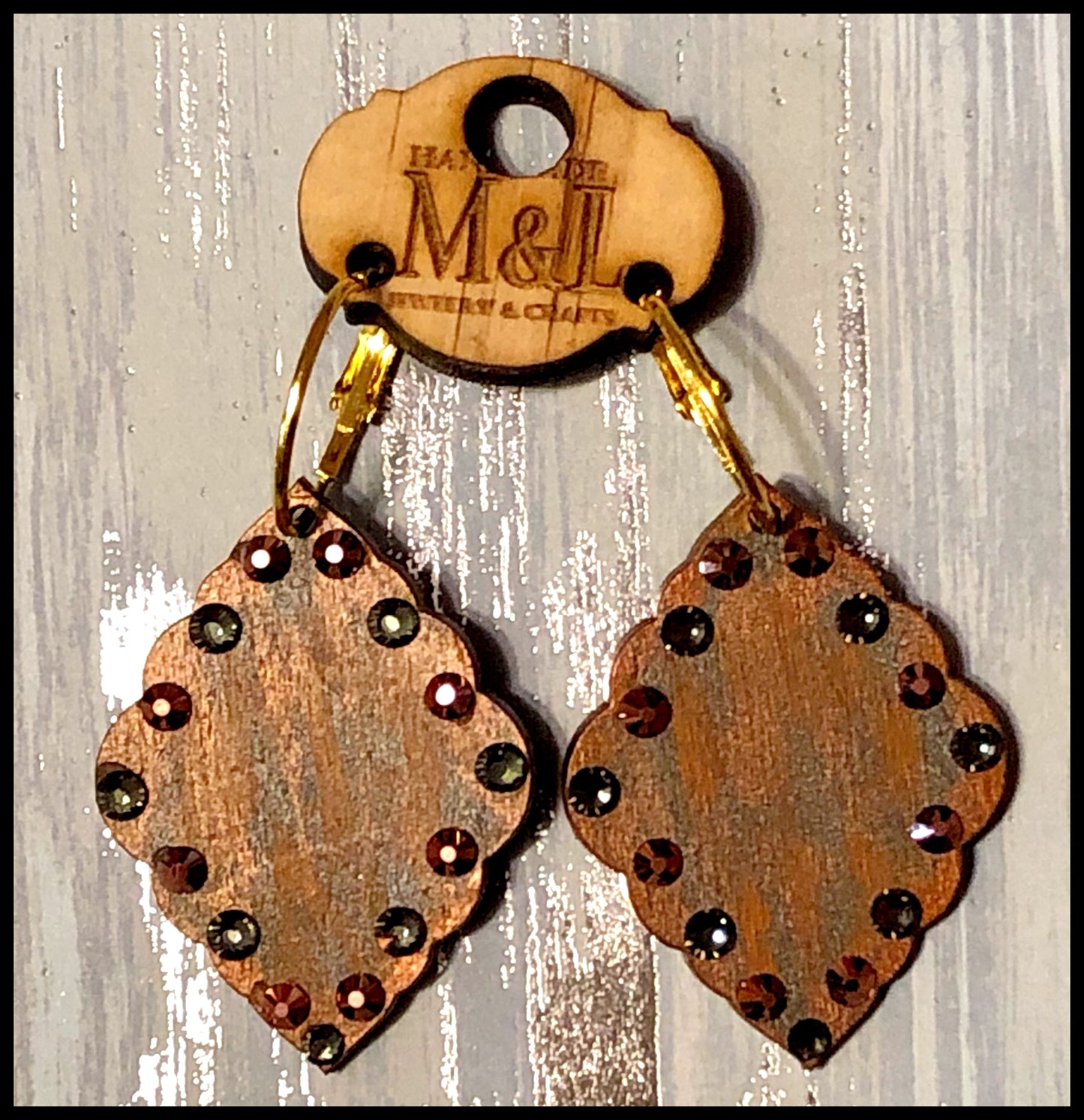 Wooden Terra Bronze Earrings