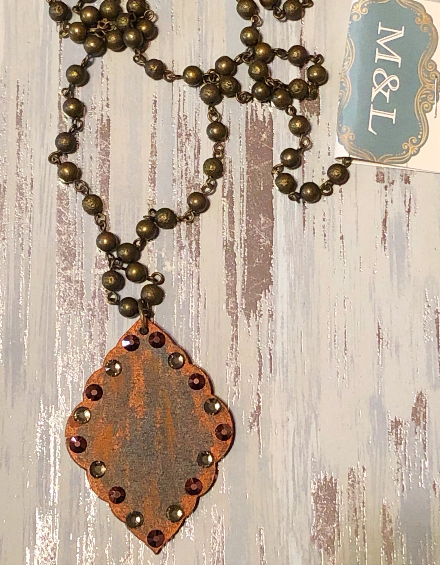 Wooden Terra Bronze Necklace