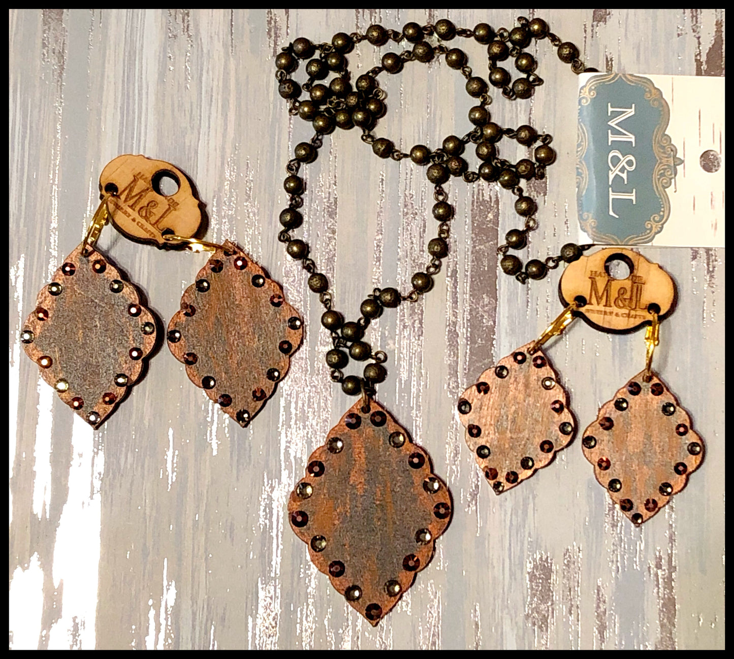 Wooden Terra Bronze Necklace