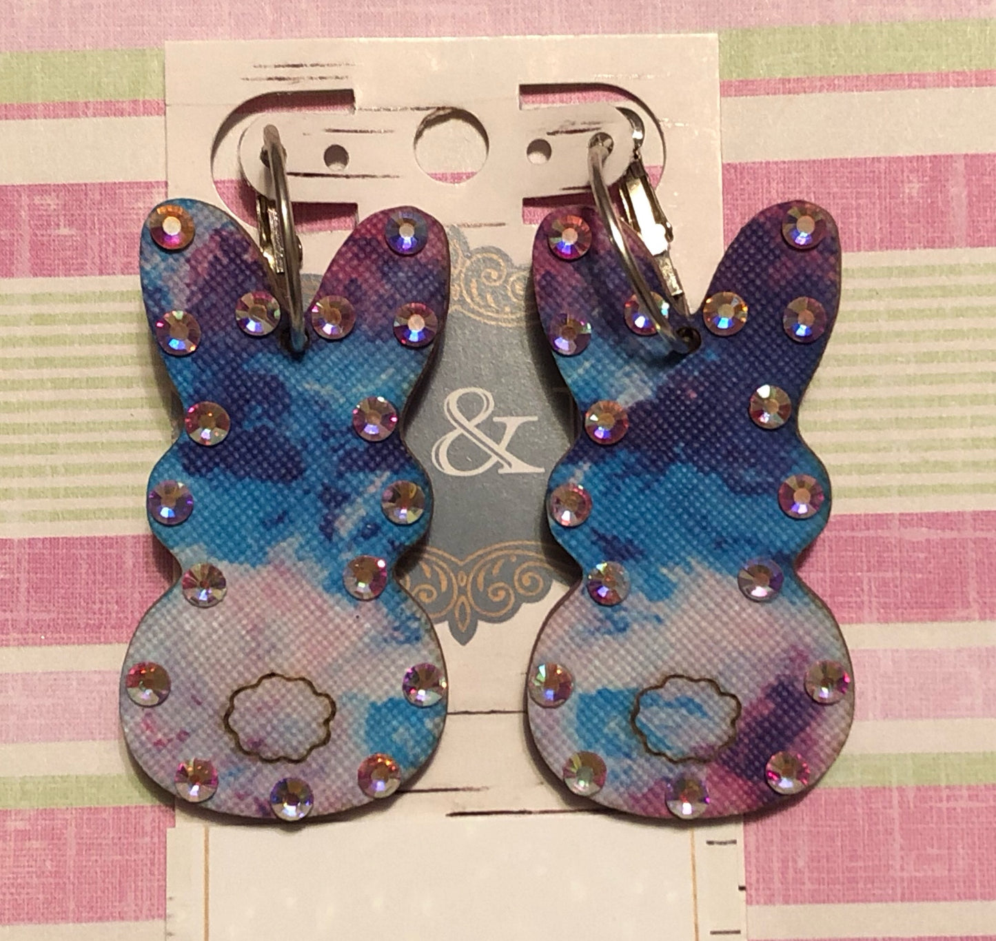 Bunny Wooden AB Earrings