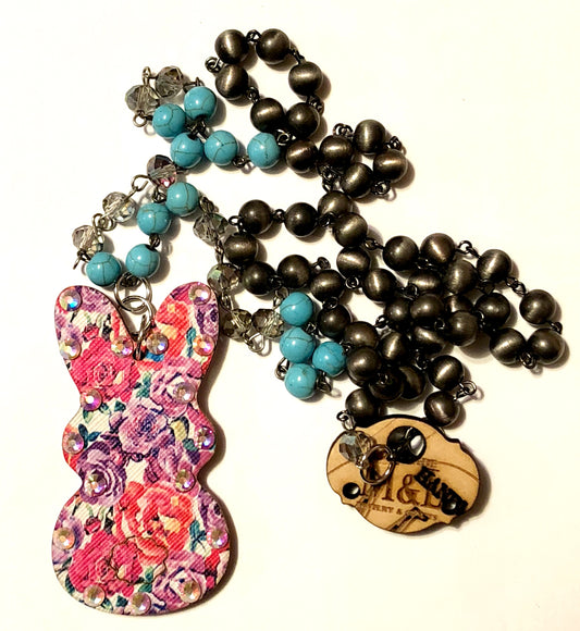 Bunny Floral AB Necklace