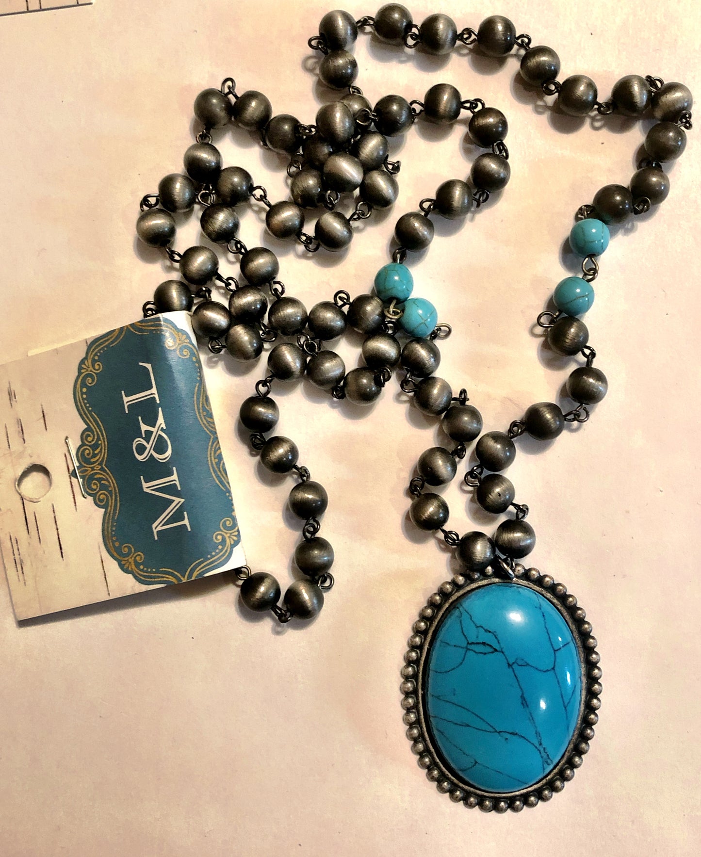 Oval Turquoise Necklace