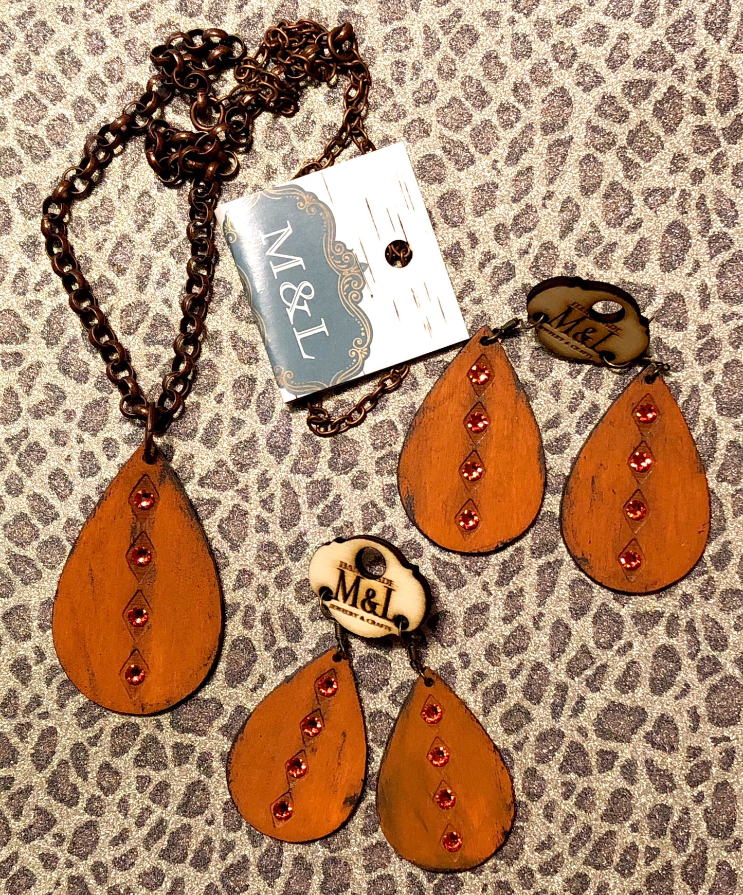 Terra Cotta Teardrop Earrings