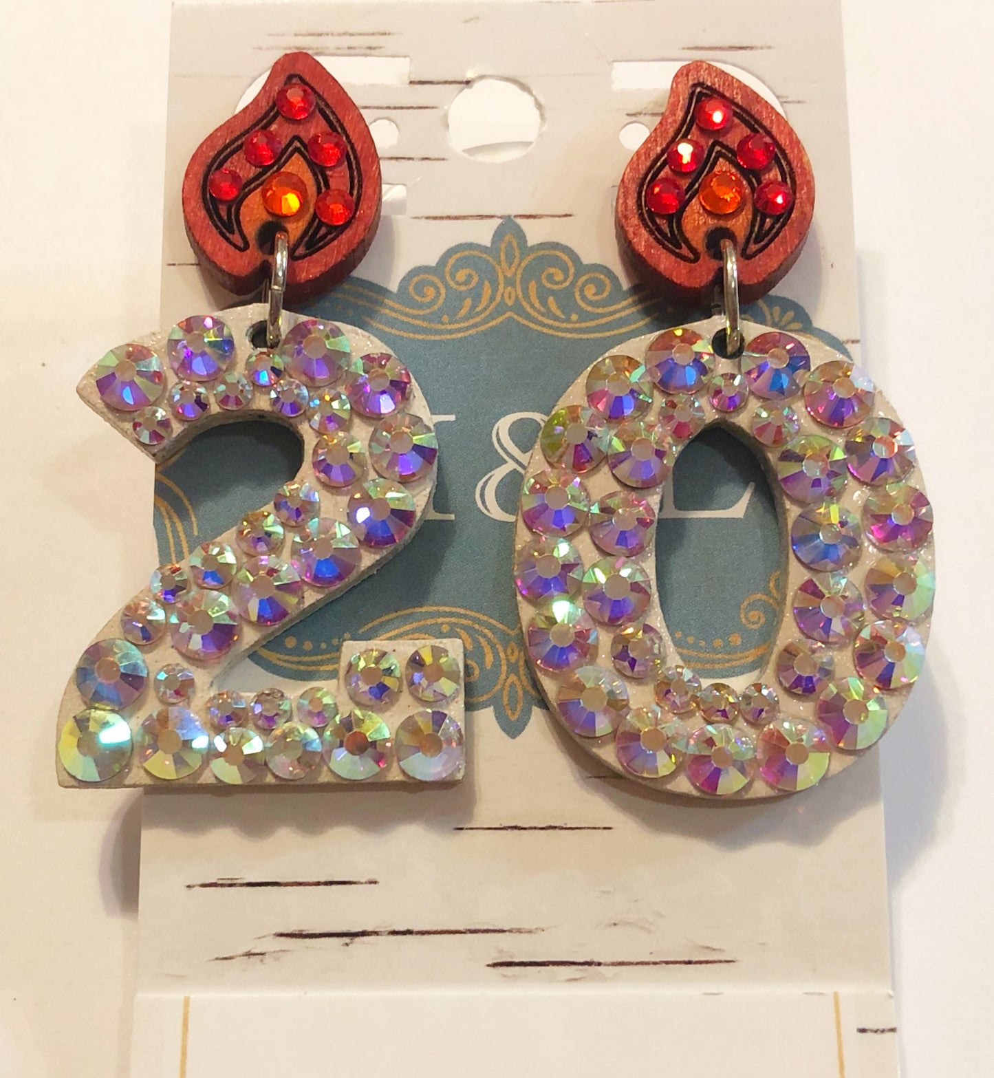 “20” Birthday Earrings