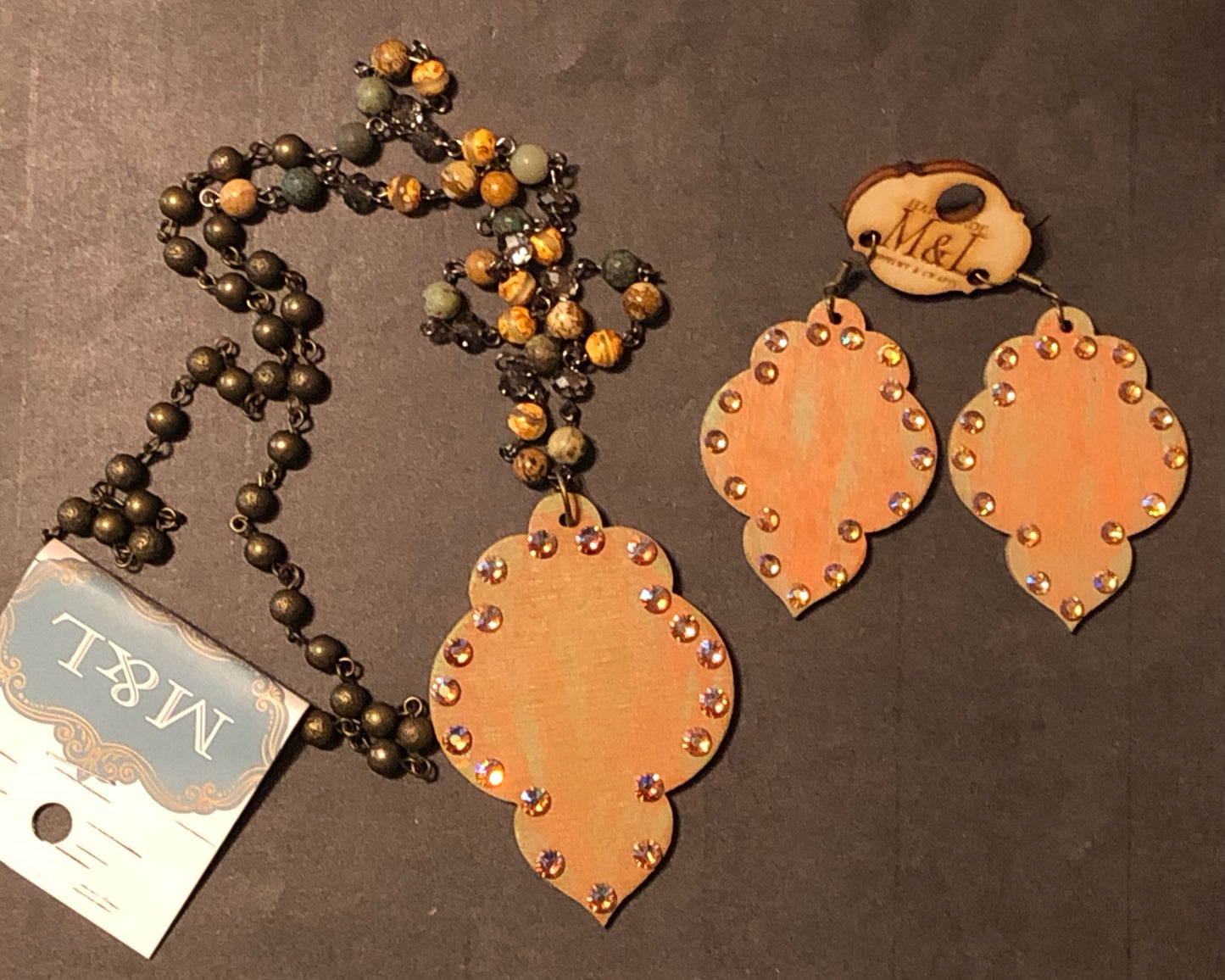 Terra Cotta Wooden Moroccan Necklace