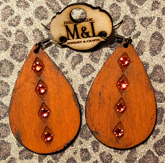 Terra Cotta Teardrop Earrings