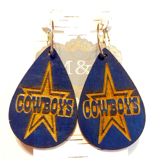 Wooden Cowboys Earrings