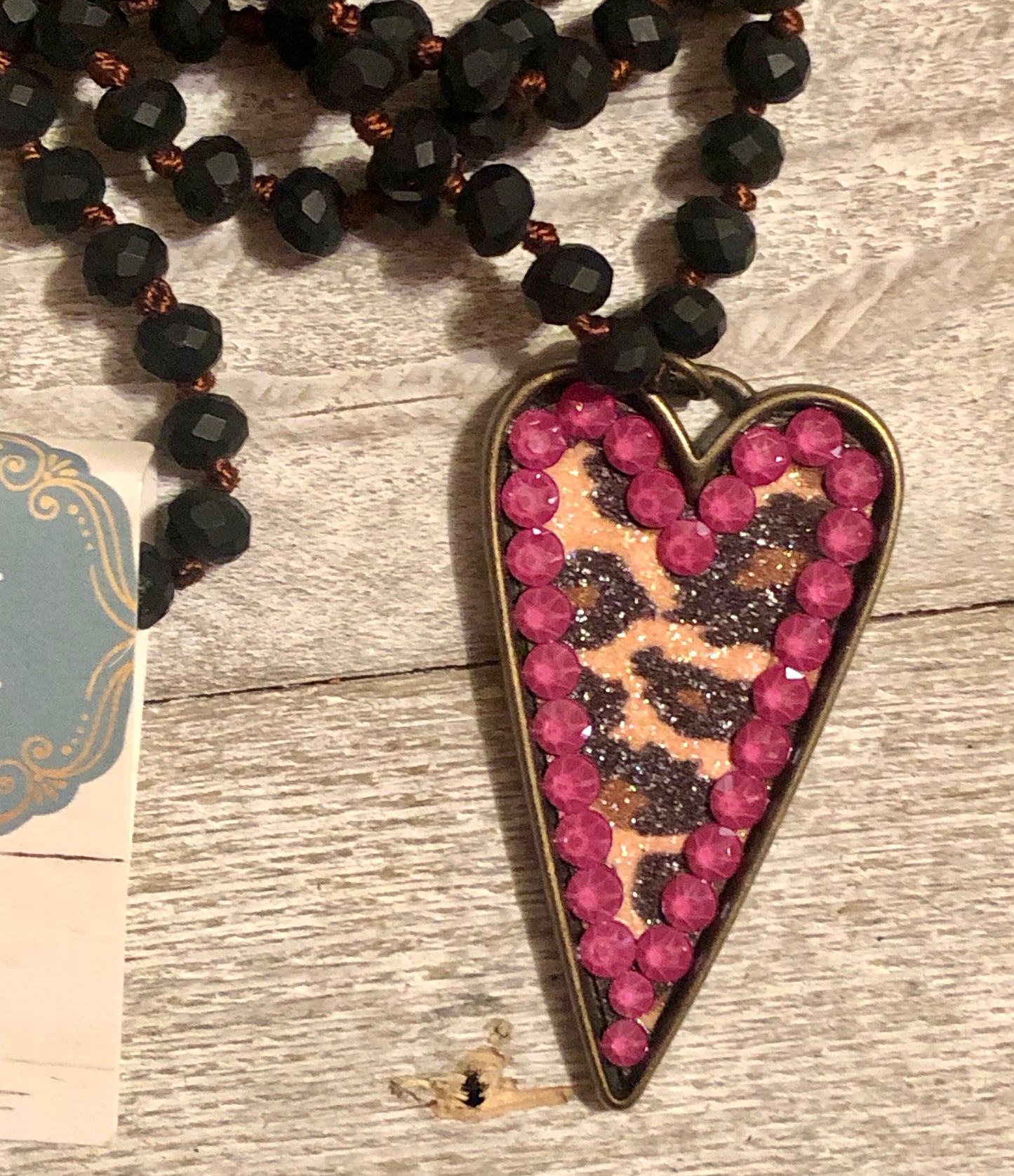 Leopard Heart Necklace